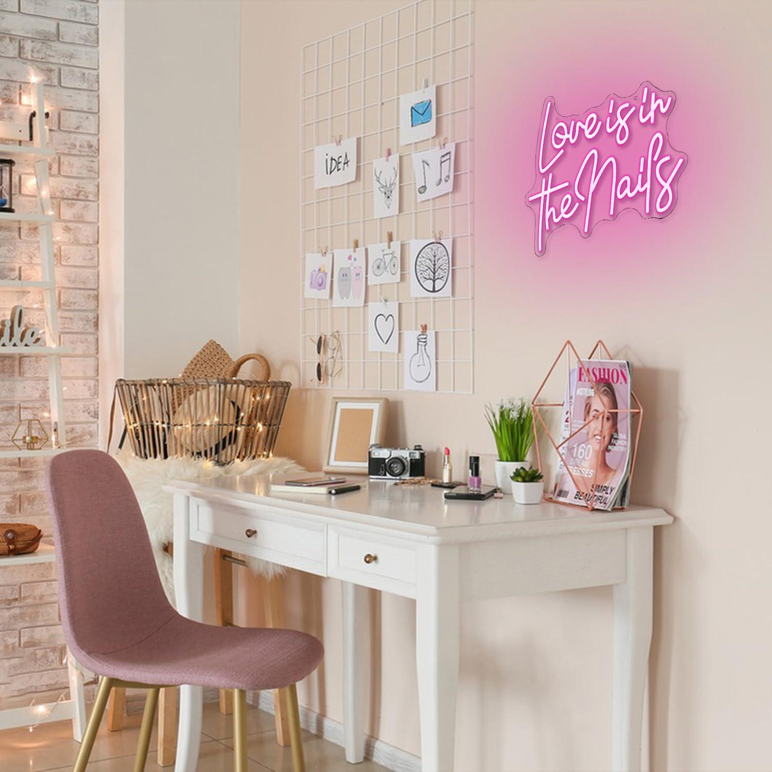 Love Is In The Nails Neon Sign - огляд і ціна Beauty No Makeup