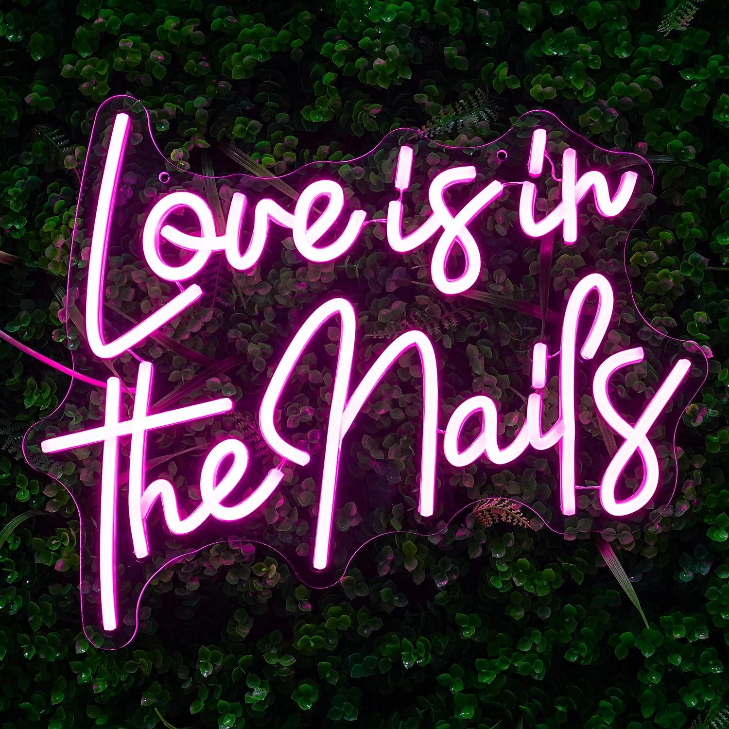 Love Is In The Nails Neon Sign - огляд і ціна Beauty No Makeup