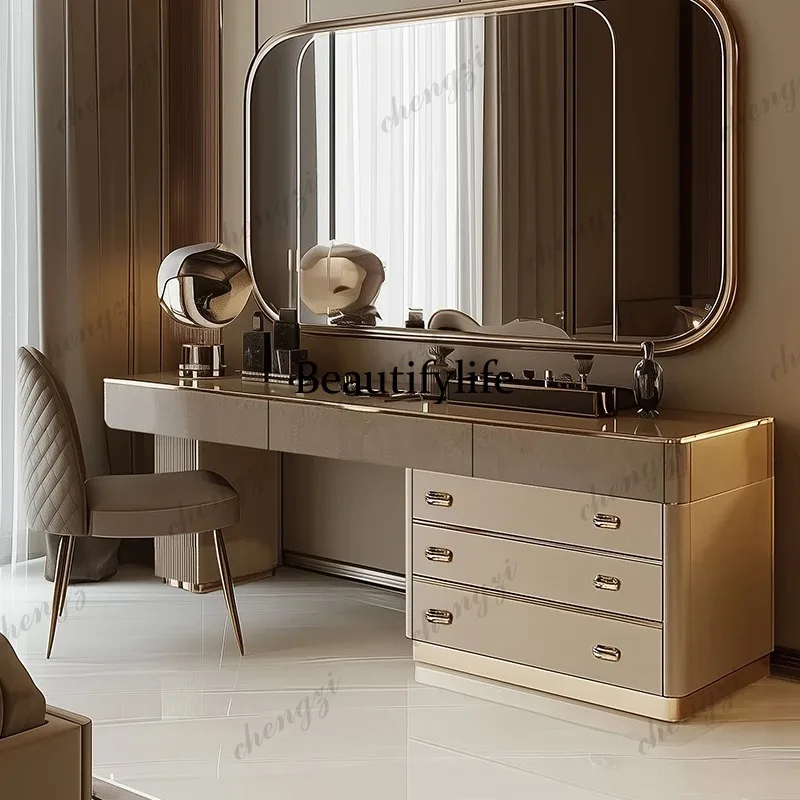 E182 Full Set Wooden Vanity Ta - огляд і ціна Beauty Makeup Vanity Set