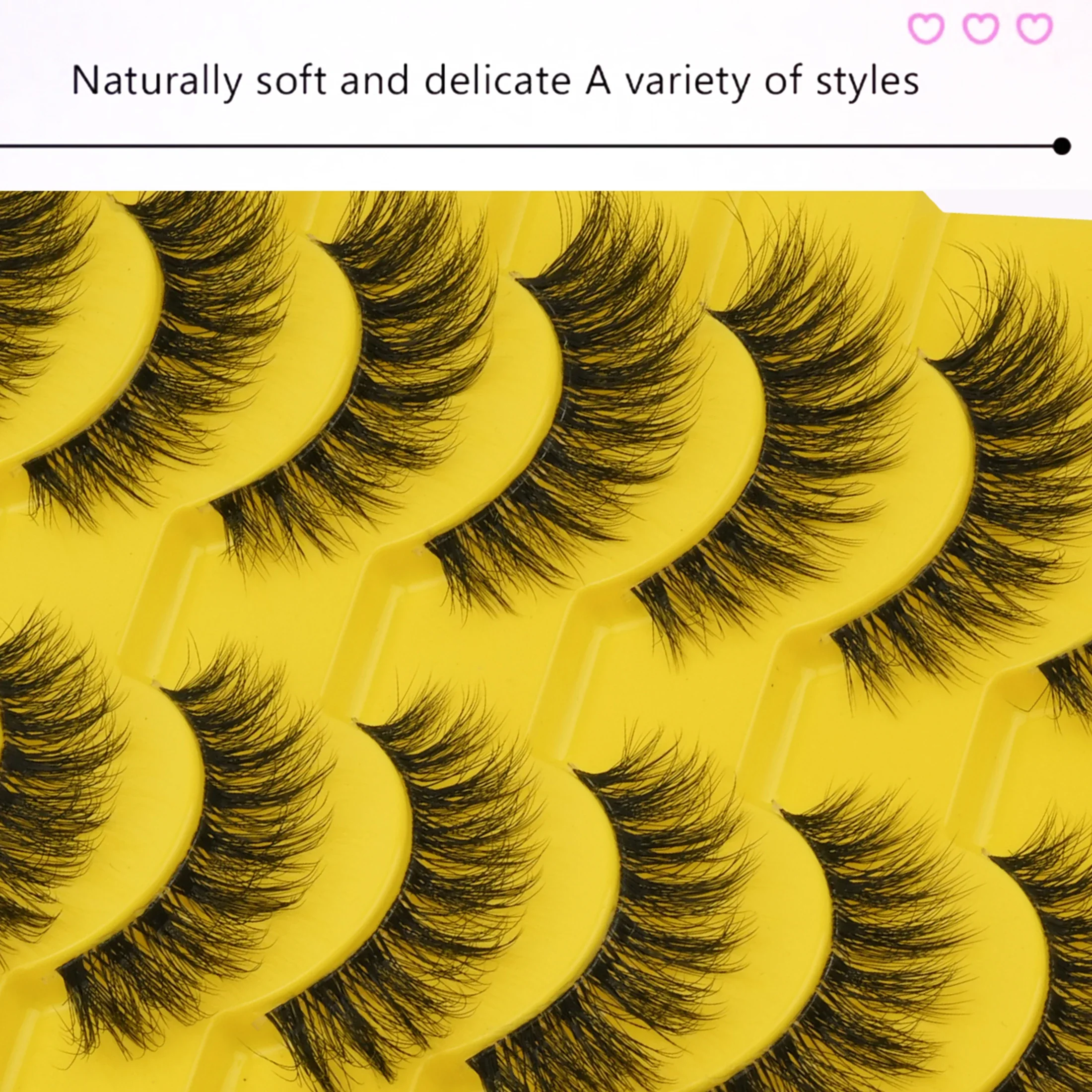 5 Pairs Messy Fluffy Strip Fal - огляд і ціна Beauty Makeup Women