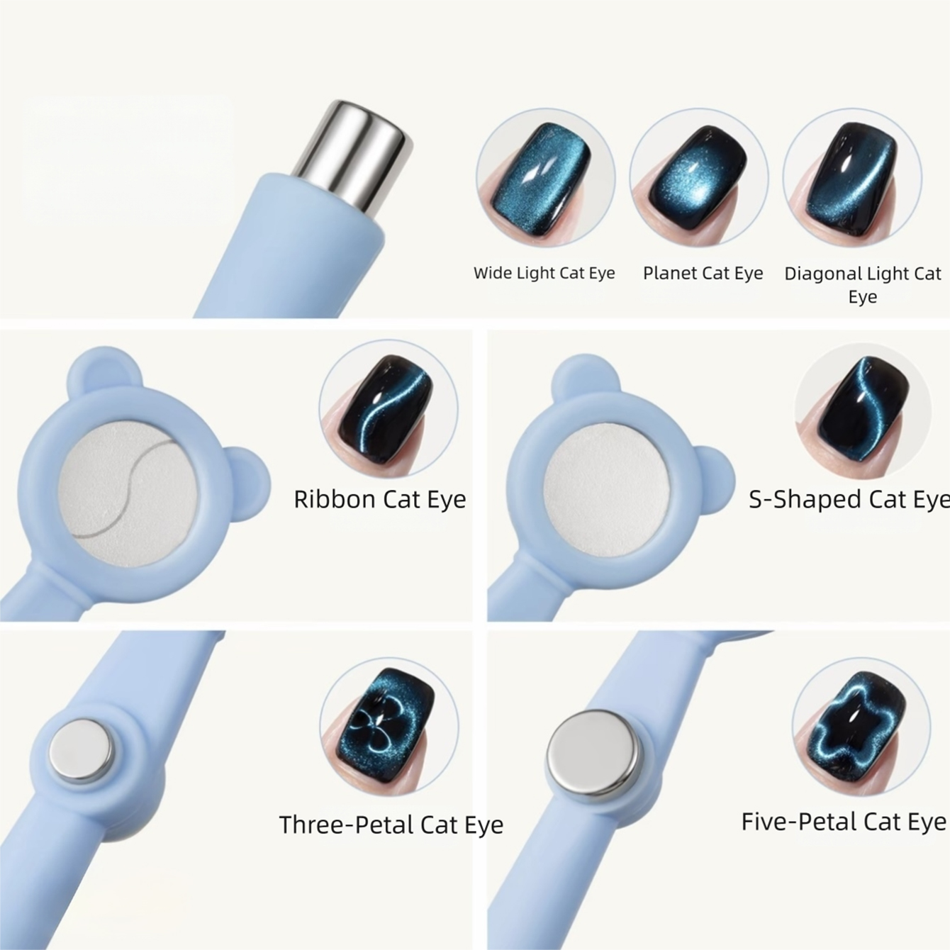 7 In 1 Cat Eye Nail Art Magnet - огляд і ціна Contour Palette Stick
