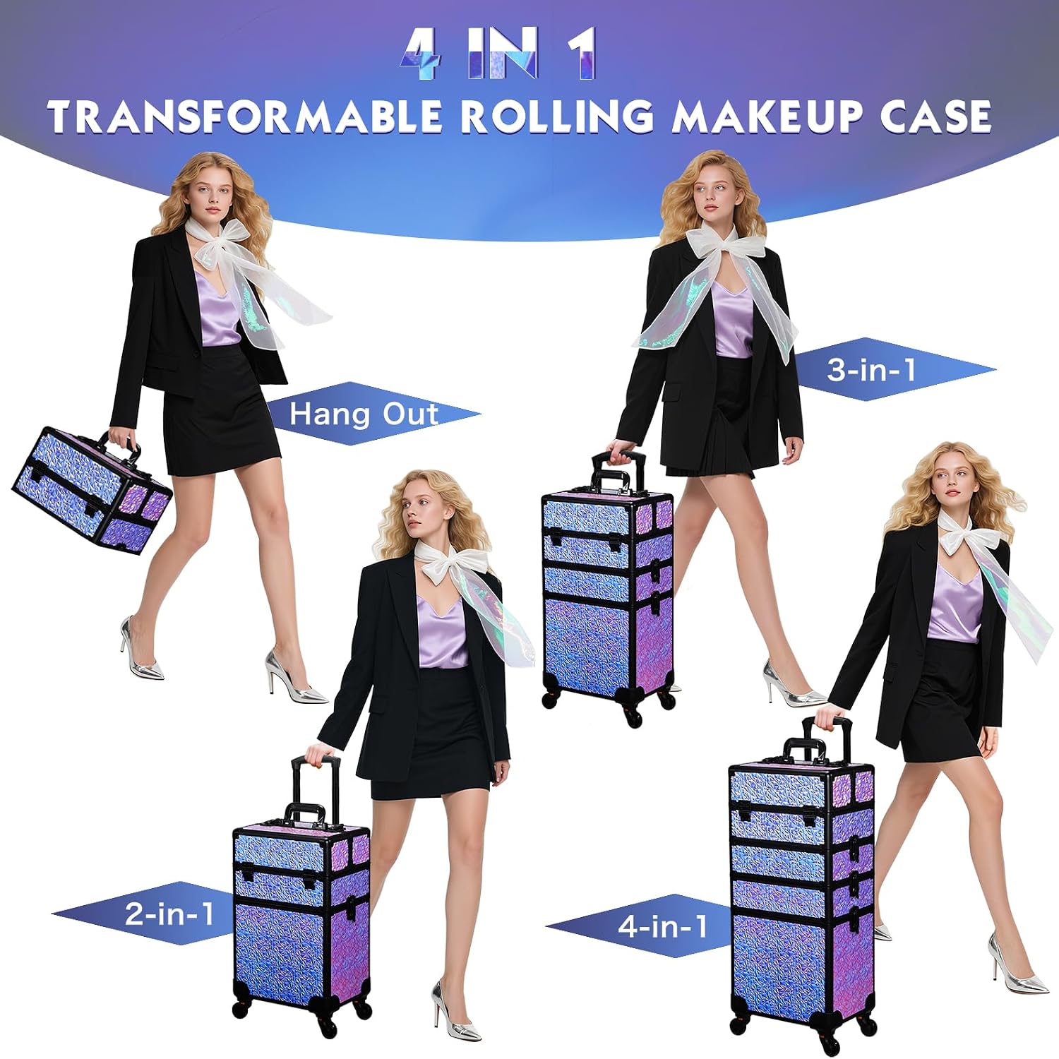 Rolling Makeup Train Case, Lar - огляд і ціна Beauty & Makeup Katia Di Paola