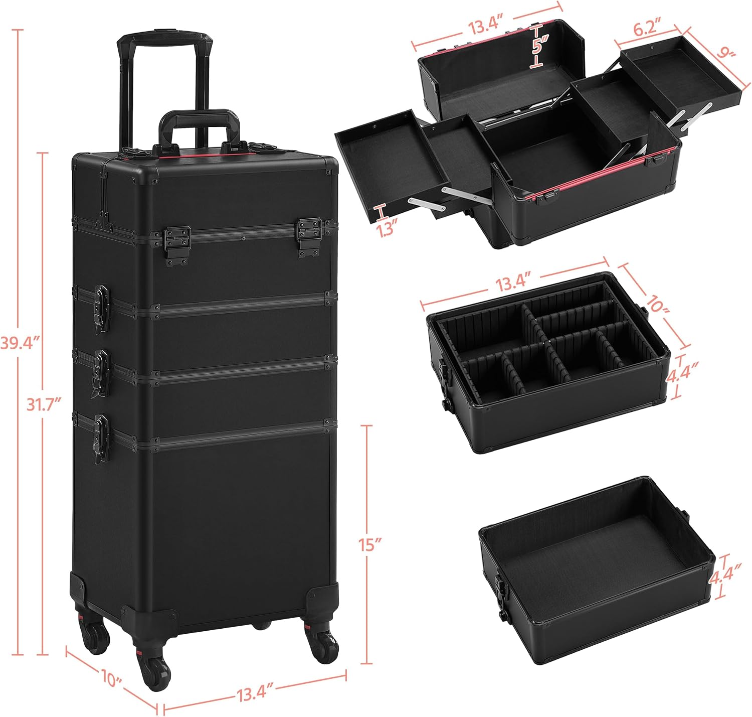 Rolling Makeup Train Case, Cos - огляд і ціна Beauty & Makeup Katia Di Paola